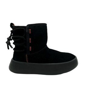 NEW UGG Boot Platform Classic Boom Ankle Black Women's 6 MSRP $160. NWOT